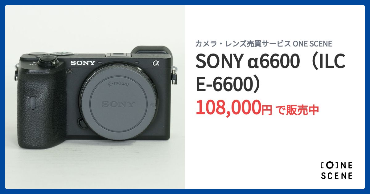 SONY α6600（ILCE-6600）の出品 | ONE SCENE（ワンシーン）