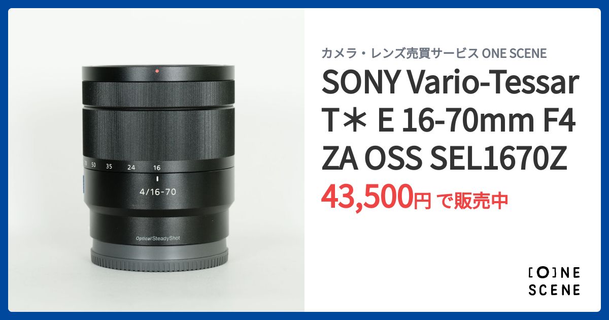 SONY Vario-Tessar T＊ E 16-70mm F4 ZA OSS SEL1670Zの出品 | ONE