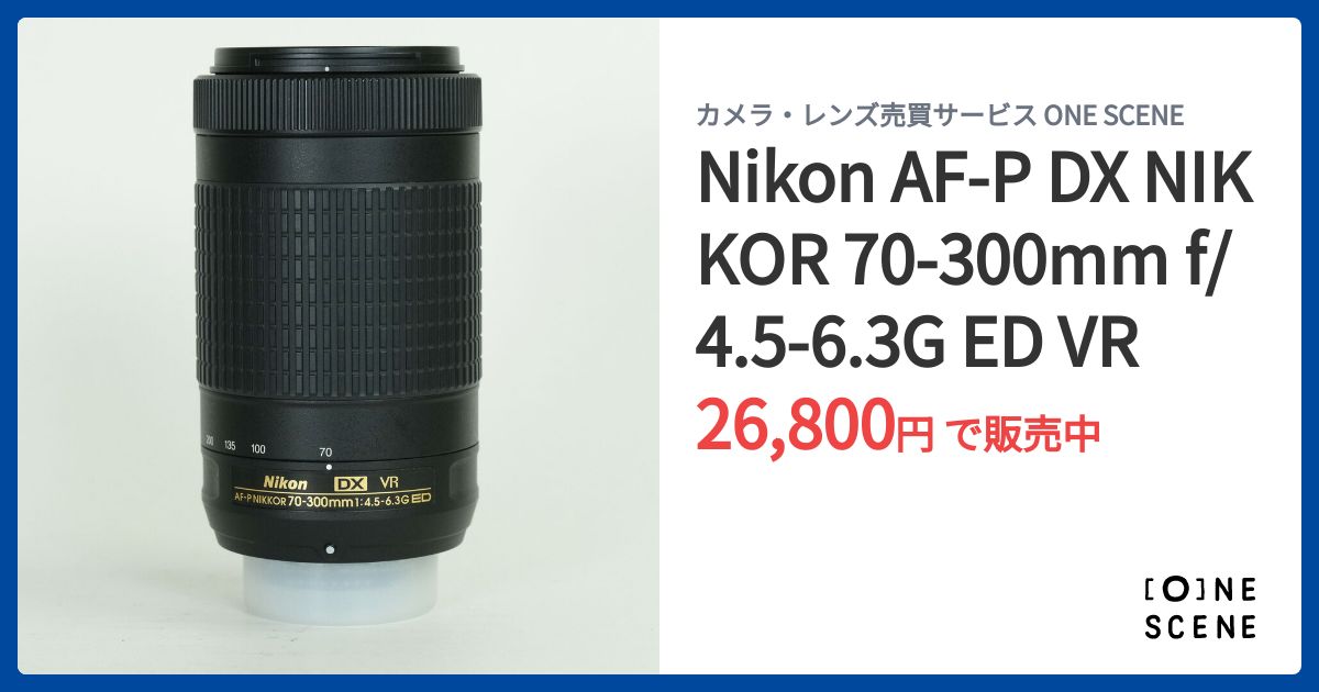 Nikon AF-P DX NIKKOR 70-300mm f/4.5-6.3G ED VRの出品 | ONE SCENE