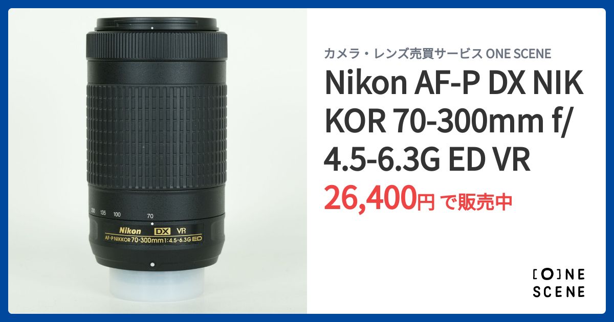 Nikon AF-P DX NIKKOR 70-300mm f/4.5-6.3G ED VRの出品 | ONE SCENE