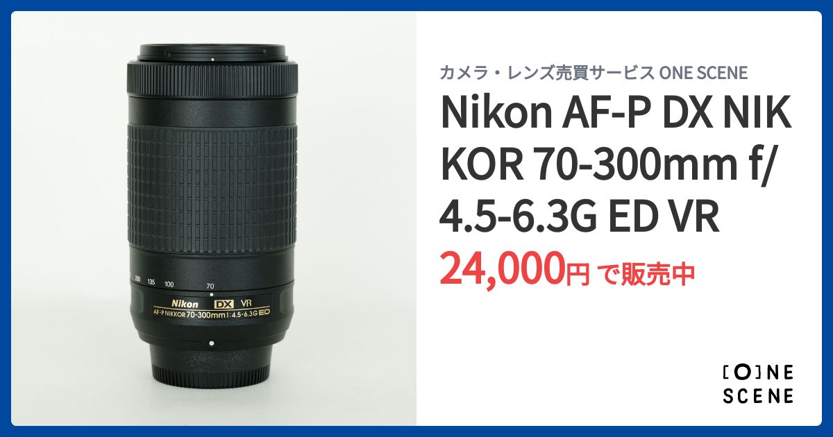 Nikon AF-P DX NIKKOR 70-300mm f/4.5-6.3G ED VRの出品 | ONE SCENE