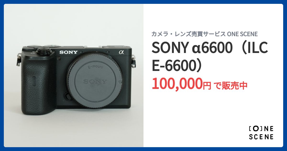 SONY α6600（ILCE-6600）の出品 | ONE SCENE（ワンシーン）
