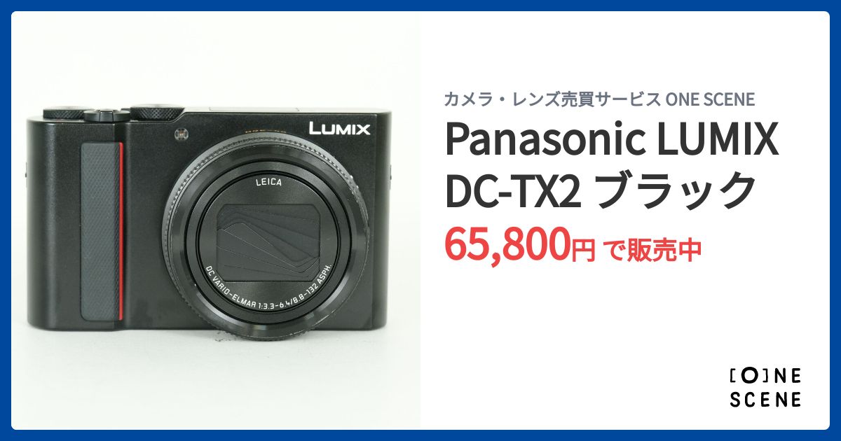 Panasonic LUMIX DC-TX2 ブラックの出品 | ONE SCENE（ワンシーン）