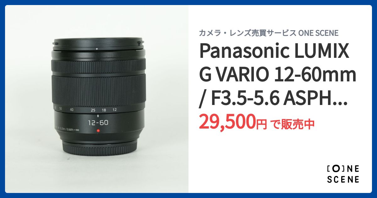 Panasonic LUMIX G VARIO 12-60mm / F3.5-5.6 ASPH. / POWER O.I.S.の