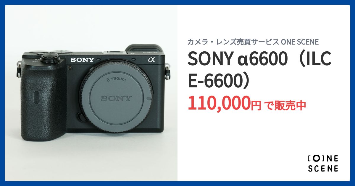 SONY α6600（ILCE-6600）の出品 | ONE SCENE（ワンシーン）