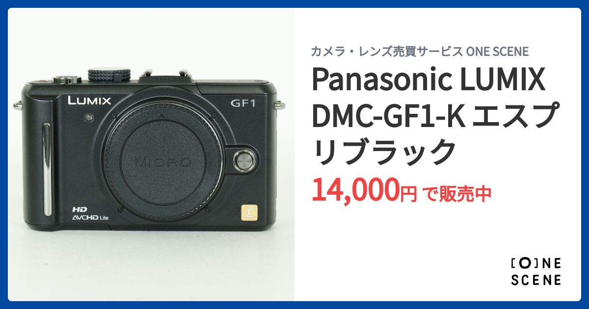 Panasonic LUMIX DMC-GF1-K エスプリブラックの出品 | ONE SCENE（ワン