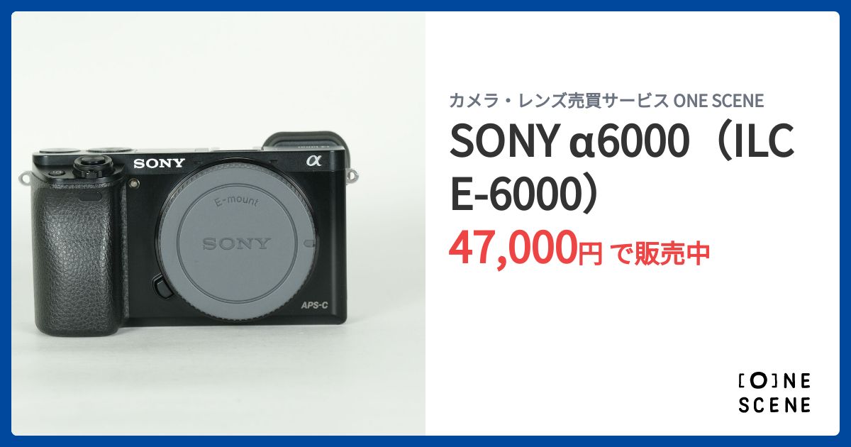 SONY α6000（ILCE-6000）の出品 | ONE SCENE（ワンシーン）
