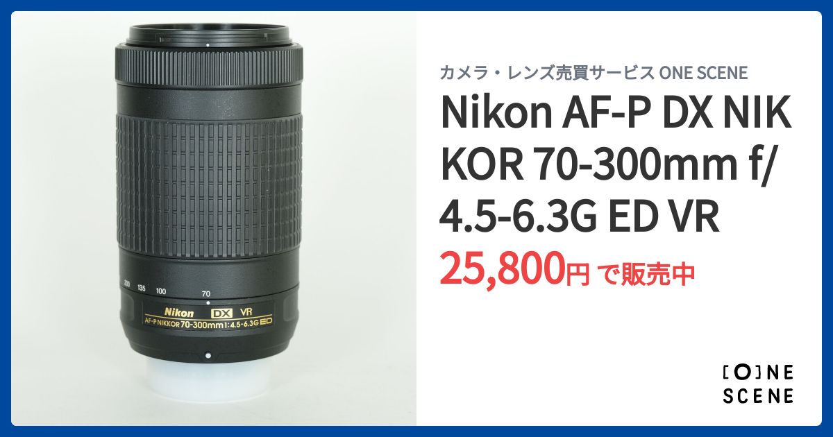 Nikon AF-P DX NIKKOR 70-300mm f/4.5-6.3G ED VRの出品 | ONE SCENE