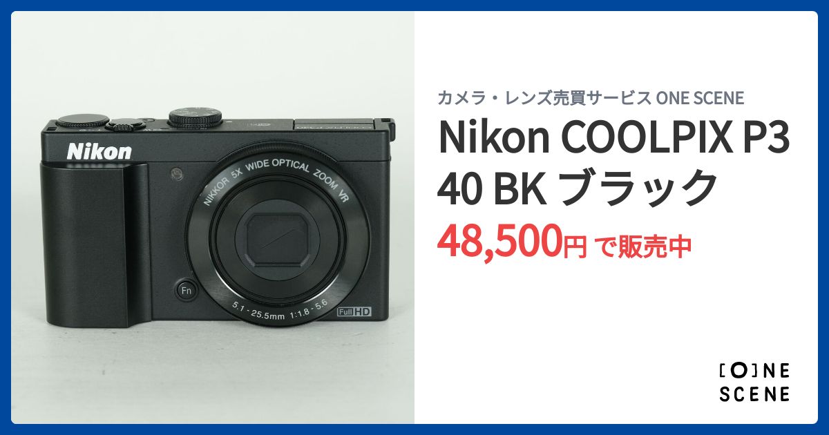 Nikon COOLPIX P340 BK ブラックの出品 | ONE SCENE（ワンシーン）
