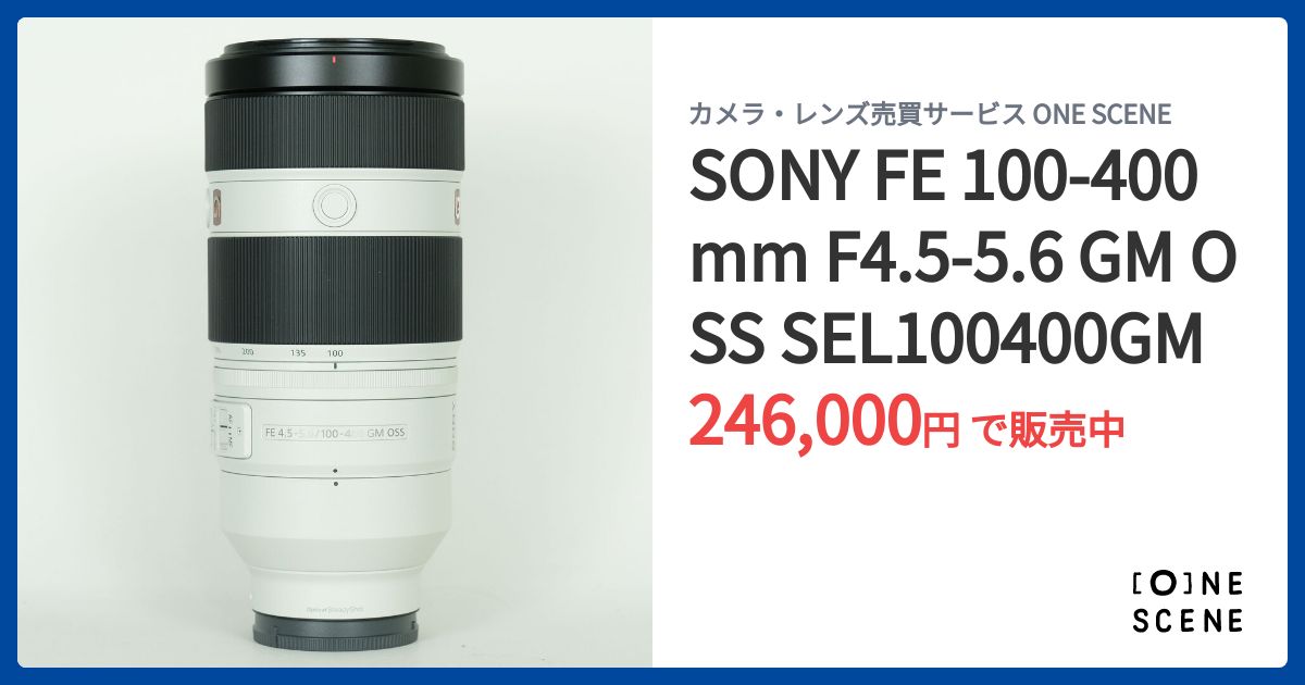 SONY FE 100-400mm F4.5-5.6 GM OSS SEL100400GMの出品 | ONE SCENE
