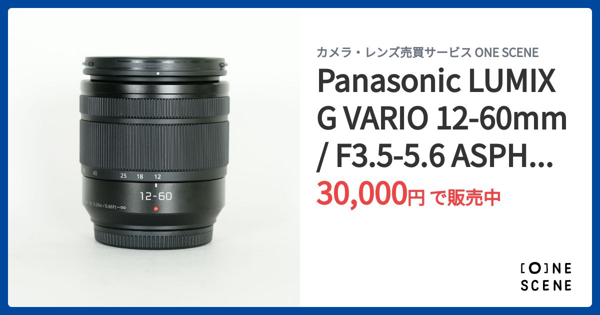 Panasonic LUMIX G VARIO 12-60mm / F3.5-5.6 ASPH. / POWER O.I.S.の
